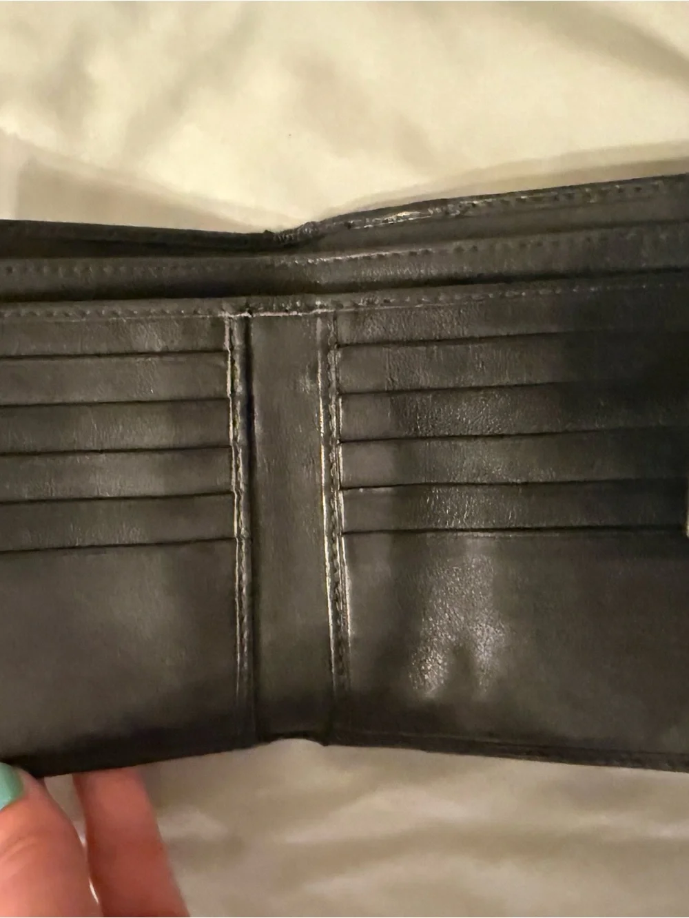 Gucci Black Guccissima Leather Wallet-COA